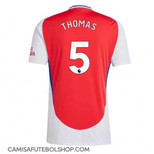 Camisa de time de futebol Arsenal Thomas Partey #5 Replicas 1º Equipamento 2024-25 Manga Curta